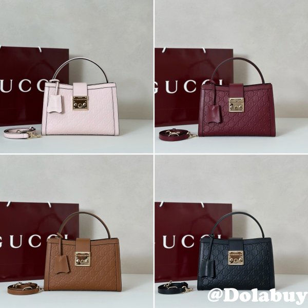 Gucci Padlock Medium Top Hhandle GG Leather 838992 Bag