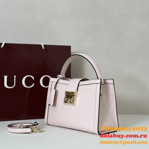 Gucci Padlock Medium Top Hhandle GG Leather 838992 Bag