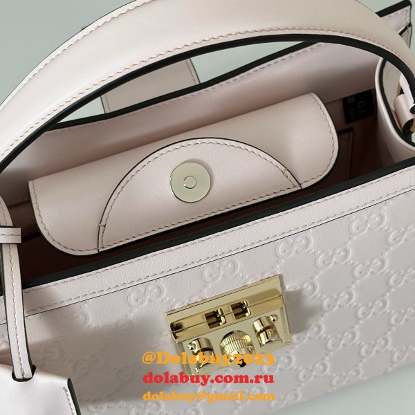 Gucci Padlock Medium Top Hhandle GG Leather 838992 Bag