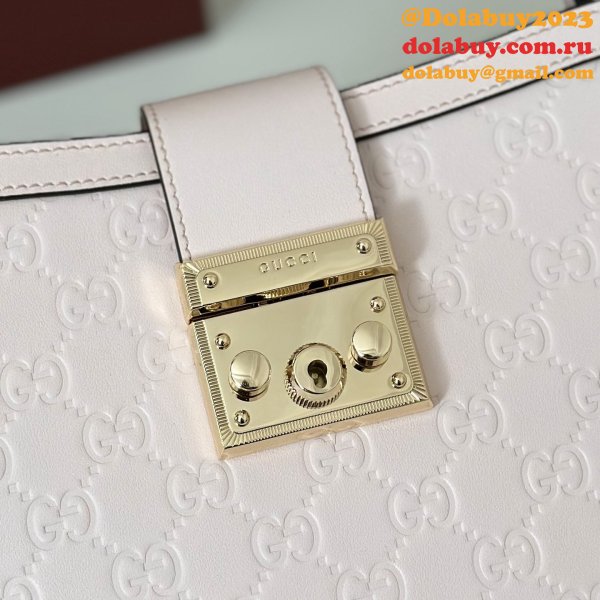 Gucci Padlock Medium Top Hhandle GG Leather 838992 Bag