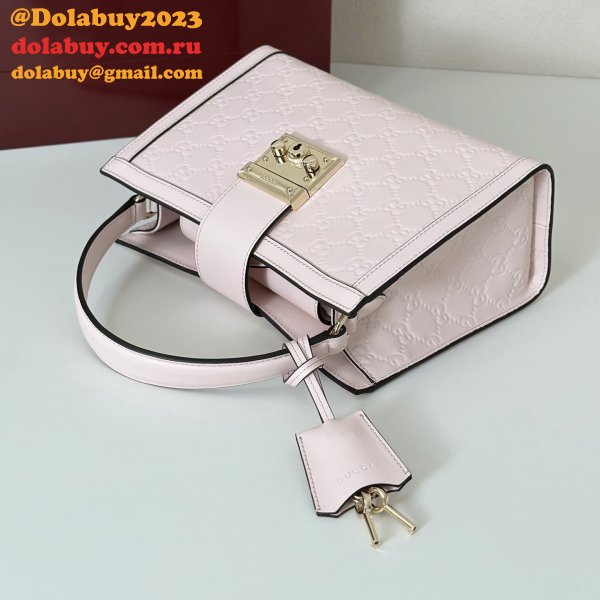 Gucci Padlock Medium Top Hhandle GG Leather 838992 Bag